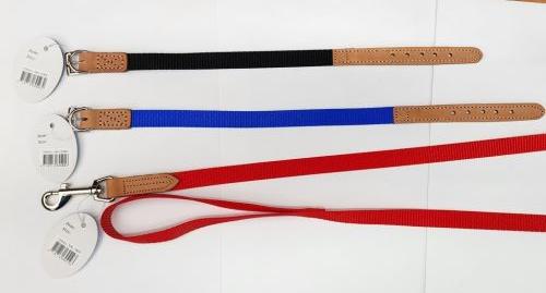 Nylon and Leather Collars