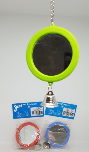 Bird Mirror - Large Round with bell