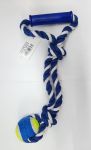 Double Tug Rope 15mm thick with Tennis Ball & Handle 35cm