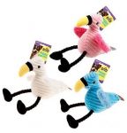 Plush Parrot Squeaky Dog Toy 28cm