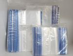 Plastic Bags self-seal Blue stripe 50um thick